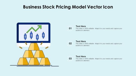 Business Stock Pricing Model Vector Icon Ppt Powerpoint Presentation File Slides PDF