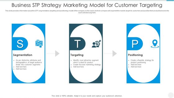 Business Stp Strategy Marketing Model For Customer Targeting Brochure PDF