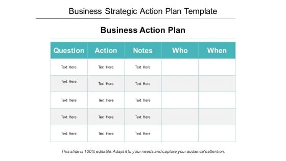 Business Strategic Action Plan Template Ppt PowerPoint Presentation File Inspiration PDF