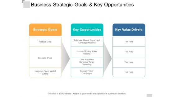 Business Strategic Goals And Key Opportunities Ppt PowerPoint Presentation Infographic Template Icon