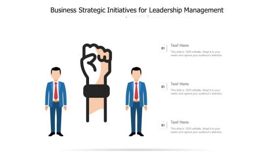 Business Strategic Initiatives For Leadership Management Ppt PowerPoint Presentation Gallery Tips PDF