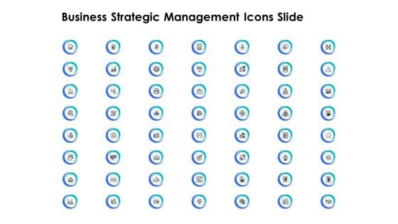 Business Strategic Management Icons Slide Ppt PowerPoint Presentation Professional Visuals