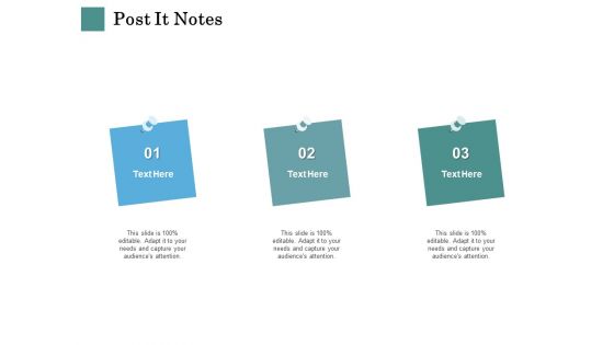 Business Strategies Post It Notes Ppt Icon Deck PDF