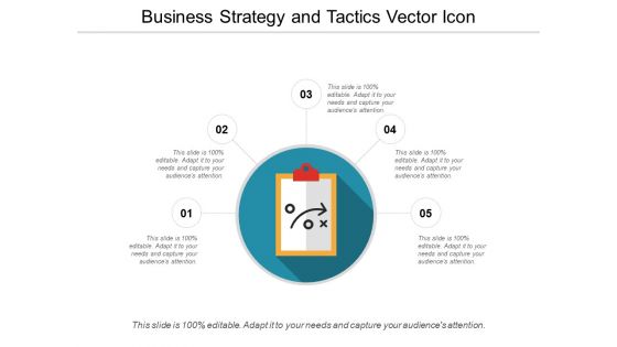 Business Strategy And Tactics Vector Icon Ppt PowerPoint Presentation Background Images PDF