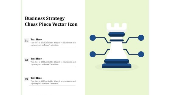 Business Strategy Chess Piece Vector Icon Ppt PowerPoint Presentation Gallery Icon PDF