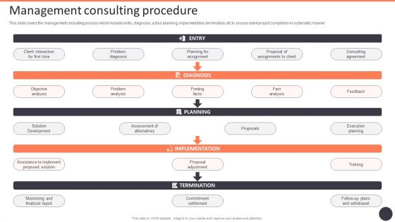 Business Strategy Consulting Solutions Company Outline Management Consulting Procedure Demonstration PDF