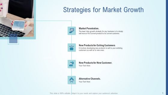 Business Strategy Development Process Strategies For Market Growth Portrait PDF