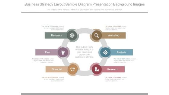 Business Strategy Layout Sample Diagram Presentation Background Images