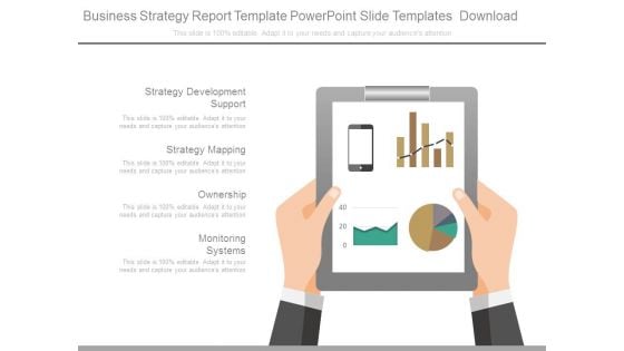 Business Strategy Report Template Powerpoint Slide Templates Download