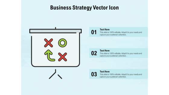 Business Strategy Vector Icon Ppt PowerPoint Presentation Summary Elements