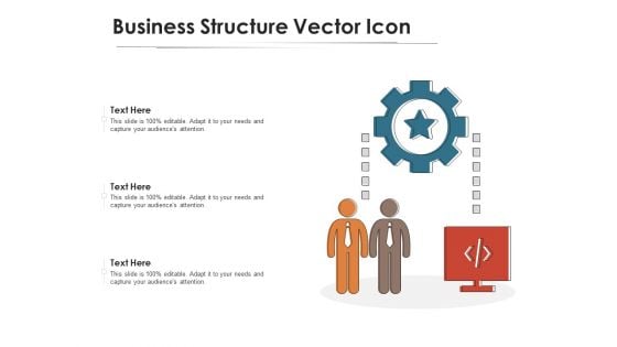 Business Structure Vector Icon Ppt PowerPoint Presentation Gallery Background PDF