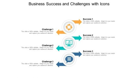 Business Success And Challenges With Icons Ppt PowerPoint Presentation Inspiration Objects