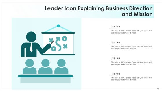 Business Supervision Icon Direction Ppt PowerPoint Presentation Complete Deck With Slides