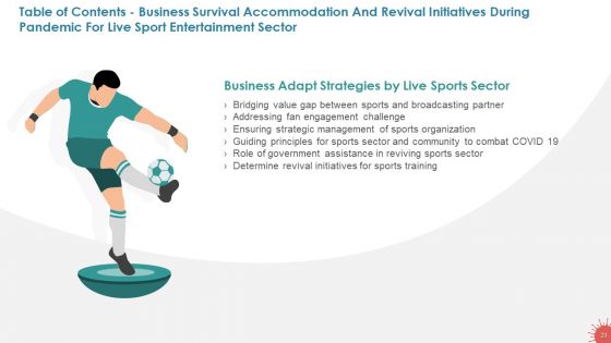 Business Survival Accommodation Revival Initiatives During Pandemic Live Sport Entertainment Ppt PowerPoint Presentation Complete Deck With Slides