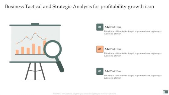Business Tactical And Strategic Analysis For Profitability Growth Icon Pictures PDF
