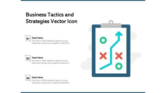 Business Tactics And Strategies Vector Icon Ppt PowerPoint Presentation Inspiration Rules PDF