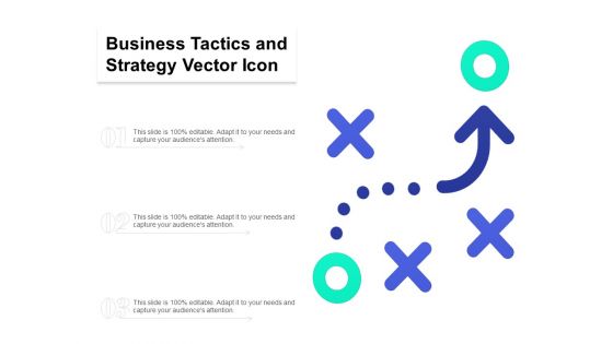 Business Tactics And Strategy Vector Icon Ppt PowerPoint Presentation Ideas Mockup PDF