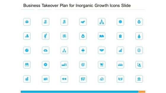 Business Takeover Plan For Inorganic Growth Icons Slide Rules PDF