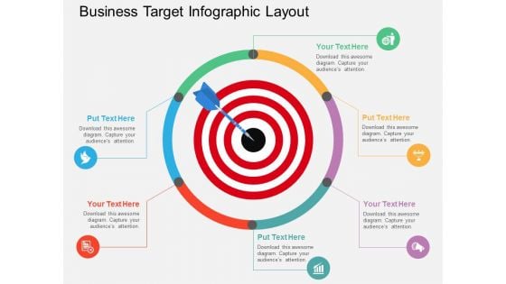 Business Target Infographic Layout Powerpoint Template