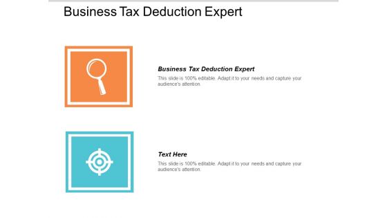 Business Tax Deduction Expert Ppt Powerpoint Presentation Gallery Template