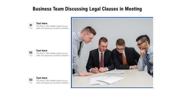 Business Team Discussing Legal Clauses In Meeting Ppt PowerPoint Presentation File Smartart PDF