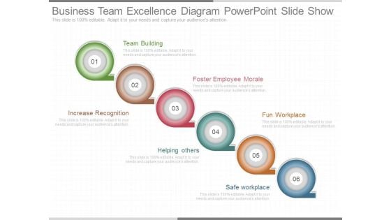 Business Team Excellence Diagram Powerpoint Slide Show