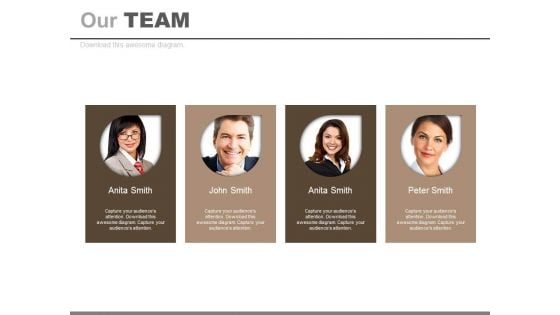 Business Team Four Introduction Tags Powerpoint Slides