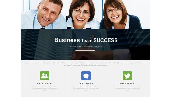 Business Team Happy For Their Success Powerpoint Slides