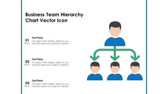 Business Team Hierarchy Chart Vector Icon Ppt PowerPoint Presentation Ideas Display PDF