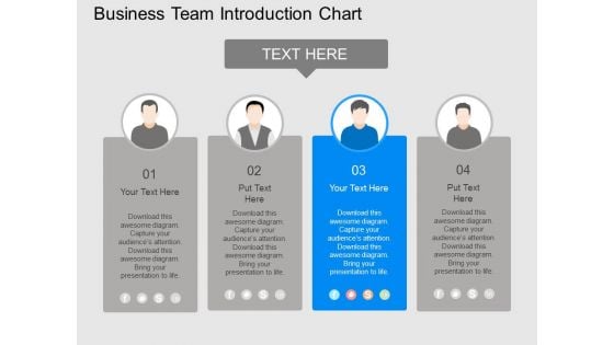 Business Team Introduction Chart Powerpoint Template