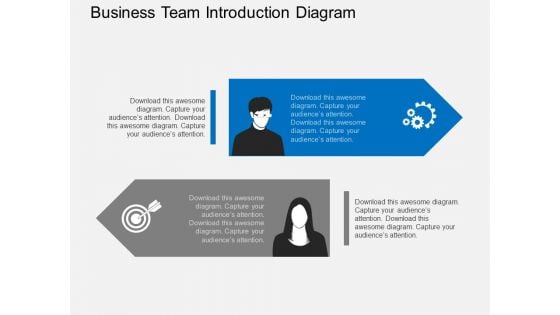 Business Team Introduction Diagram Powerpoint Template