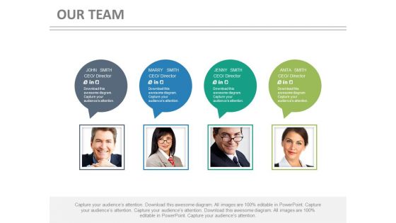 Business Team With Speech Bubbles For Communication Powerpoint Slides Business Team With Speech Bubbles For Communication Powerpoint Slides