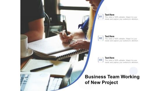 Business Team Working Of New Project Ppt Powerpoint Presentation Outline Model Pdf