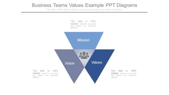 Business Teams Values Example Ppt Diagrams