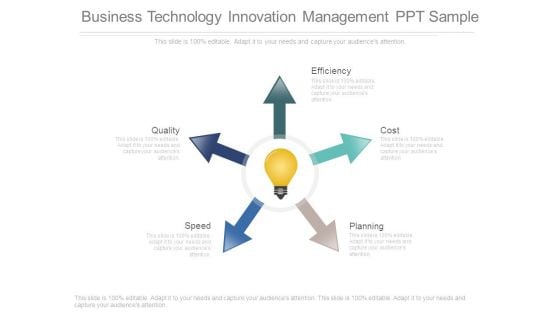 Business Technology Innovation Management Ppt Sample