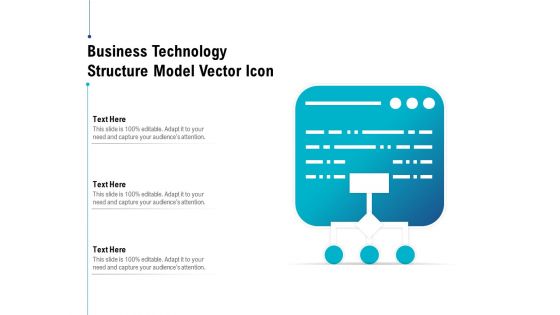 Business Technology Structure Model Vector Icon Ppt PowerPoint Presentation File Summary PDF