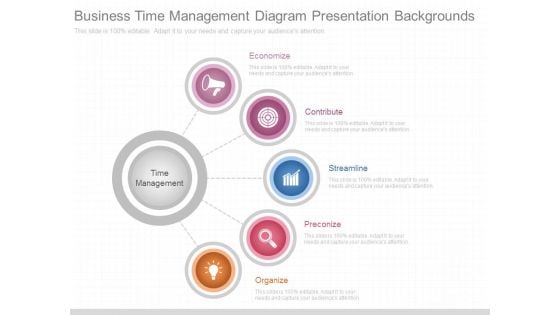 Business Time Management Diagram Presentation Backgrounds Business Time Management Diagram Presentation Backgrounds