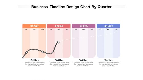 Business Timeline Design Chart By Quarter Ppt PowerPoint Presentation Layouts Elements PDF