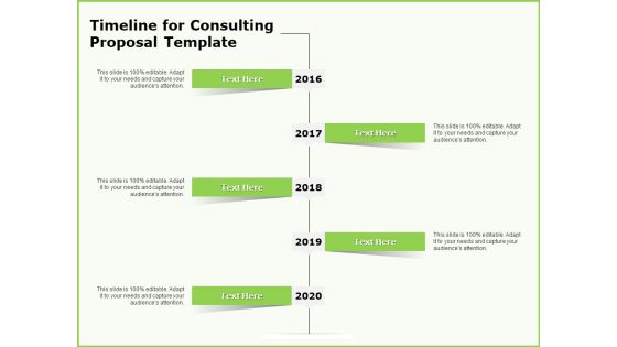 Business Timeline For Consulting Proposal Template Ppt Infographic Template Clipart PDF