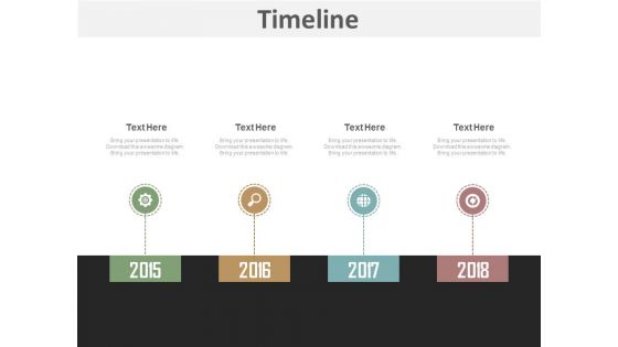 Business Timeline For Visualizing Strategy Powerpoint Slides