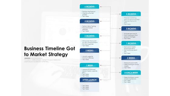 Business Timeline Got To Market Strategy Ppt PowerPoint Presentation Styles Display PDF