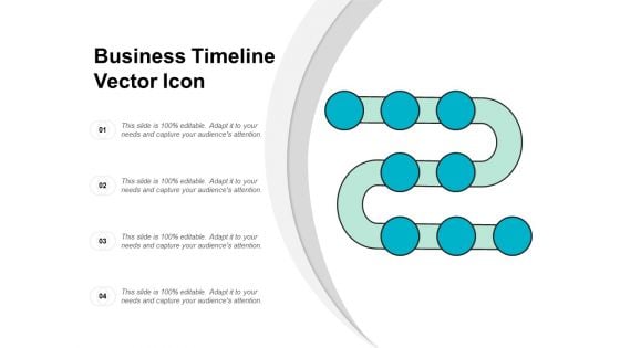 Business Timeline Vector Icon Ppt Powerpoint Presentation Outline Gridlines