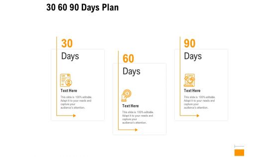 Business To Business Advertising Proposal 30 60 90 Days Plan Brochure PDF
