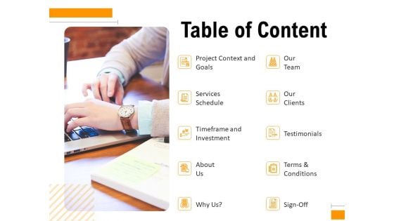 Business To Business Advertising Proposal Table Of Content Slides PDF Business To Business Advertising Proposal Table Of Content Slides PDF
