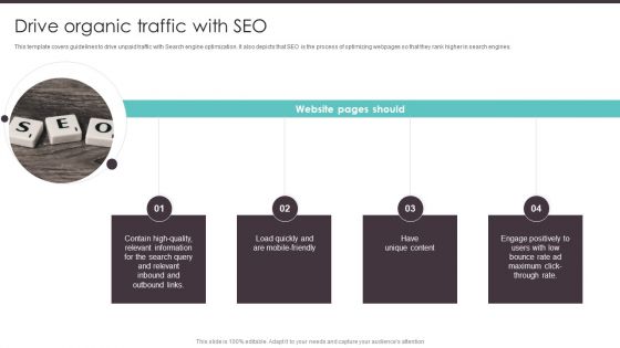 Business To Business Digital Drive Organic Traffic With SEO Download PDF