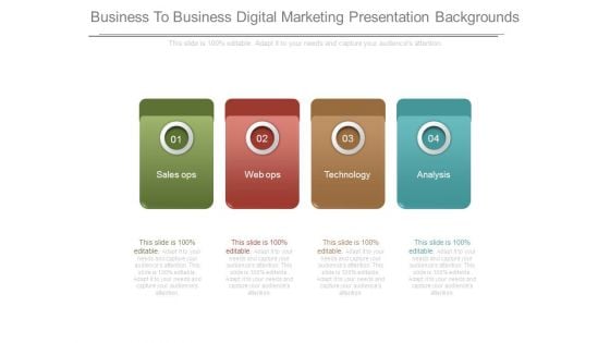 Business To Business Digital Marketing Presentation Backgrounds