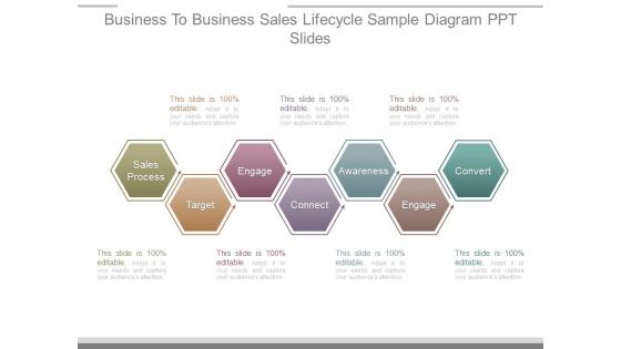 Business To Business Sales Lifecycle Sample Diagram Ppt Slides