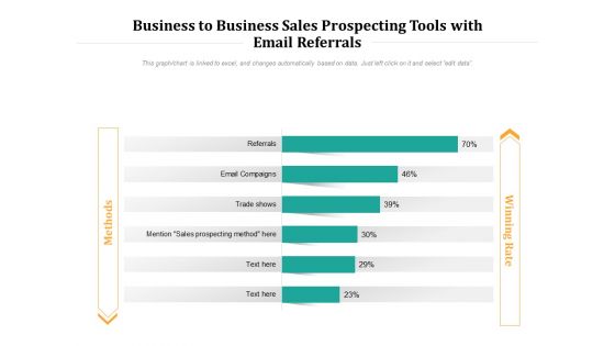 Business To Business Sales Prospecting Tools With Email Referrals Ppt PowerPoint Presentation Graphics PDF