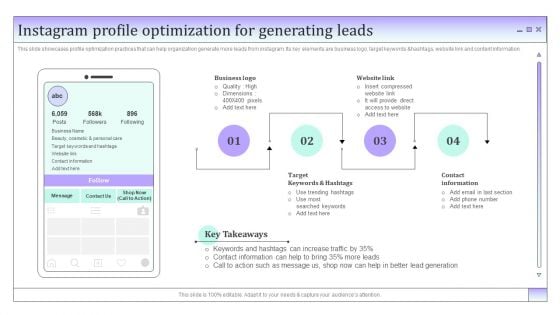 Business To Business Social Instagram Profile Optimization For Generating Leads Download PDF