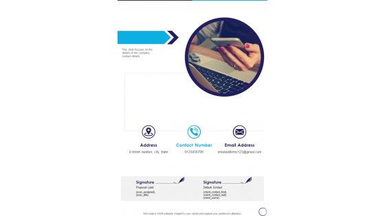 Business To Business Trade Proposal Contact Us One Pager Sample Example Document Business To Business Trade Proposal Contact Us One Pager Sample Example Document